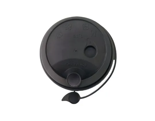 Tapas reutilizables PP Negras con apertura/cierre fácil para vasos 350 y 470ml (500 unid/caja) (exclusivo onlin