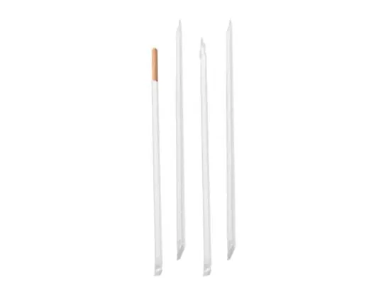 Pajitas Papel Kraft Enfundadas 6mm x 20cm (Delgadas) (5000 unid/caja)(exclusivo online)