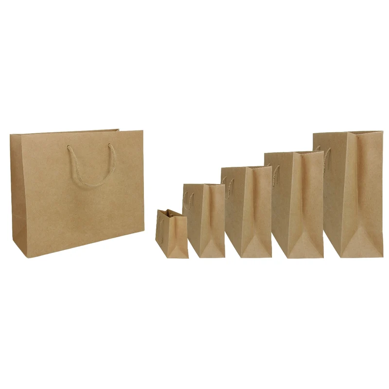 Borse in Carta Stampata Premium Avana 60 x 17 x 44 cm - 10 pezzi