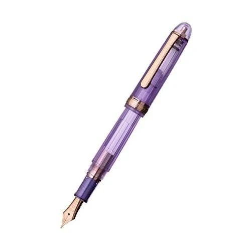 Penna stilografica in platino n. 3776 Century Nice Lavande Bold PNB-20000R n. 87-4
