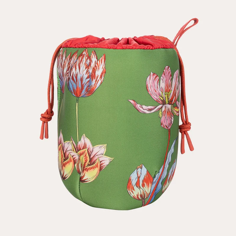 Organizer Tucano Schizzo Coulisse Pouch a Strozzo Fiori Verde