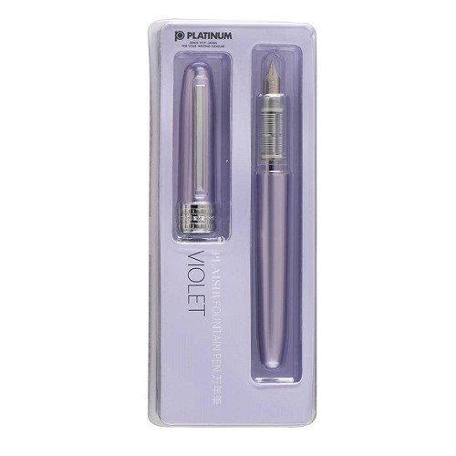 Penna stilografica Platinum Plasir G Pack Violet Fine Point PGB-1000#28-2G