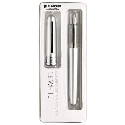 Penna stilografica Platinum Plasir G Pack Ice White Punta fine PGB-1000B#3-2G