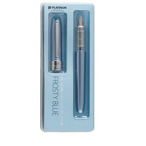 Penna stilografica Platinum Plasir G Pack Frosty Blue Punta Media PGB-1000B#57-3G