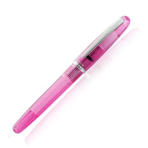 Penna stilografica in platino Balance Crystal Rose Fine Point PGB-3000A#74-2