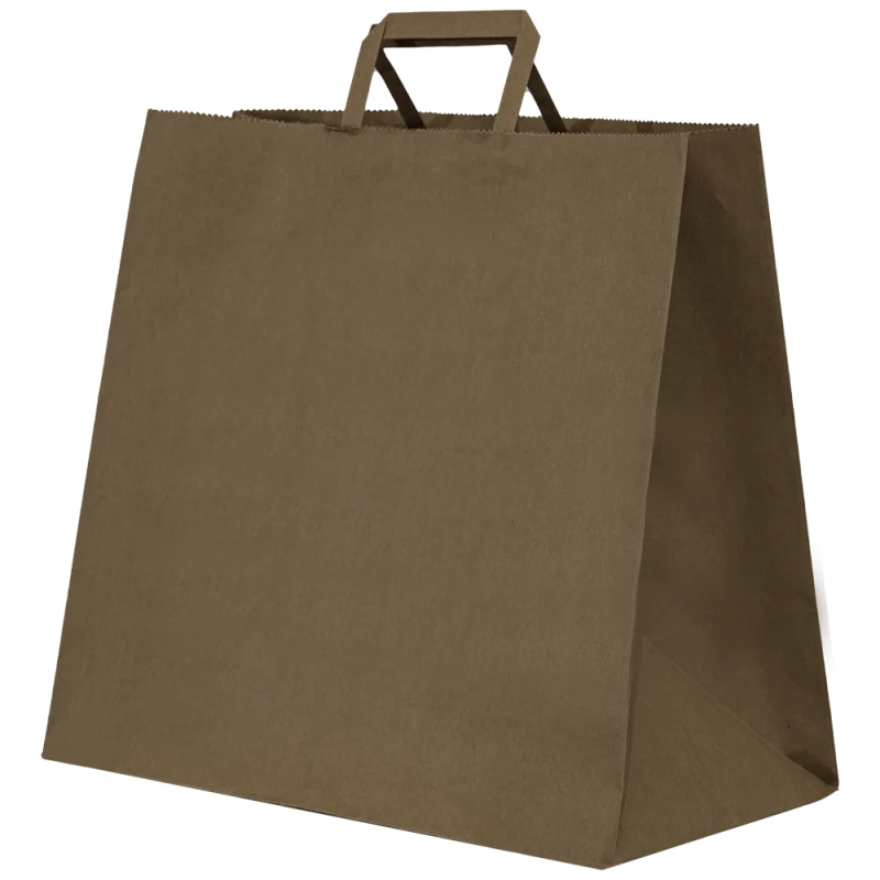 Bolsa Kraft Asa Plana S1 90gsm (26+14x32cm)