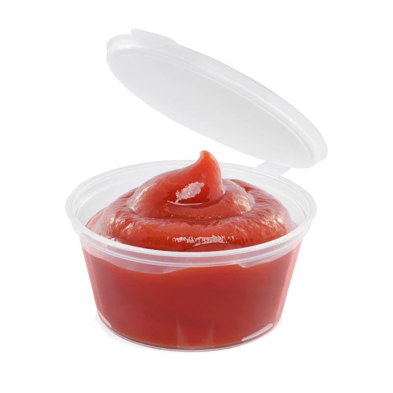 Tarrina para Salsa 70 ml con bisagra