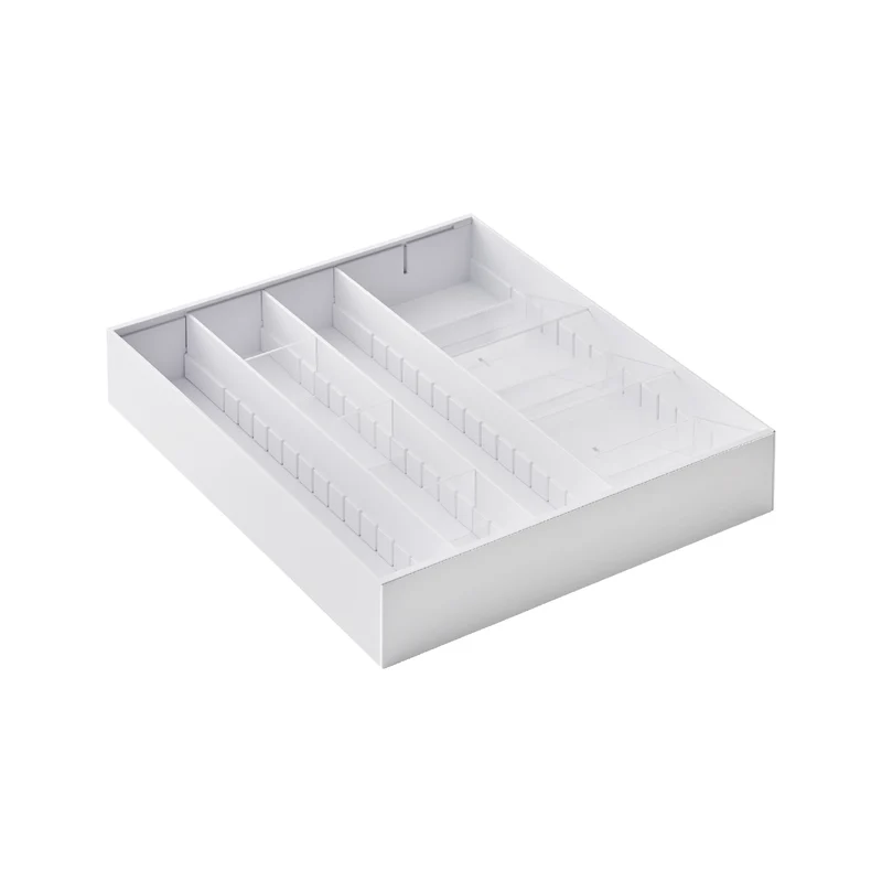 Extendable Cutlery Tray with Angled Compartments