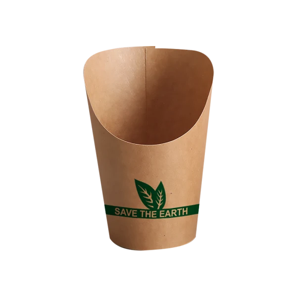 Envase redondo Kraft fritos/Wrap 240ml- 8 oz (1000 unid/caja) (exclusivo online)