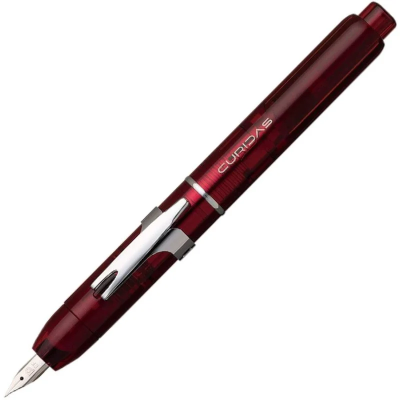 Penna stilografica in platino Curidas Grand Red Fine Point PKN-7000#77-2