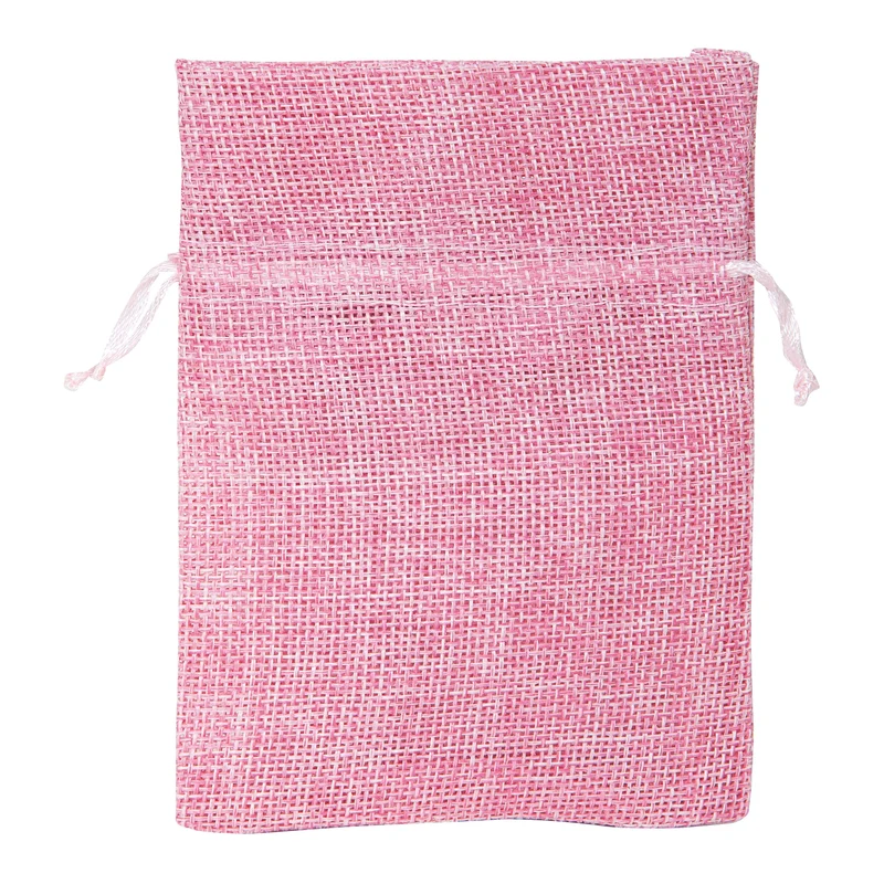 Sacchetto in Tela Rosa 9 x 12 cm - 10 pezzi