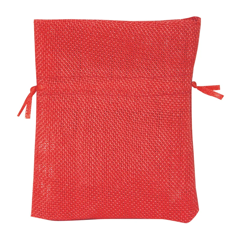 Sacchetto in Tela Rosso 9 x 12 cm - 10 pezzi