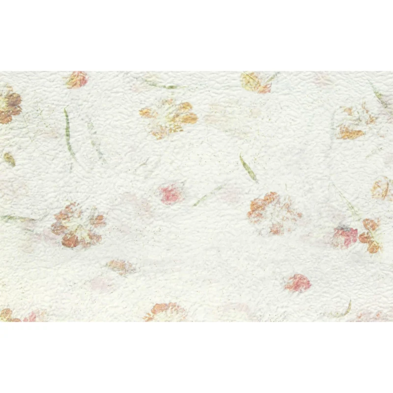 Carta Mano con Fiori Bianco 50 x 50 cm - 10 pezzi