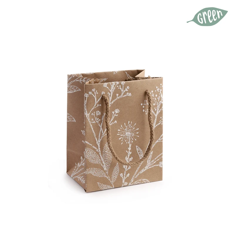 Borsa in Carta Botanique Avana 15 x 12 x 8 cm