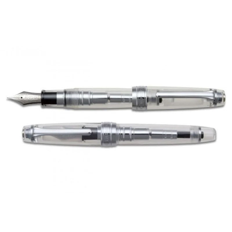 Penna stilografica Sailor Professional Gear Silver KOP Demonstrator Bold 10-9619-600
