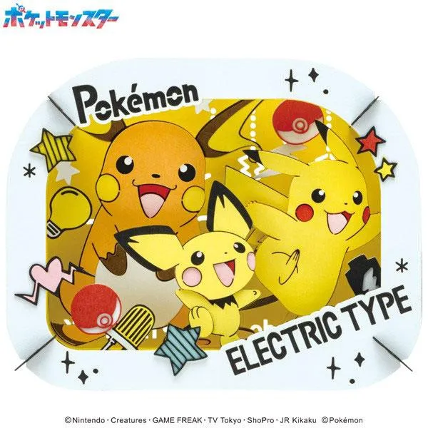 Pokemon del teatro di carta PT-362 Pichu, Pikachu, Raichu Ensky