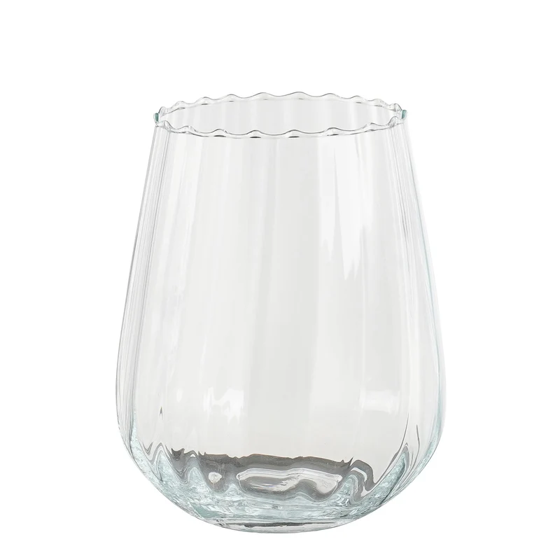 Vaso Evelina in Vetro Trasparente 23 x 19 cm