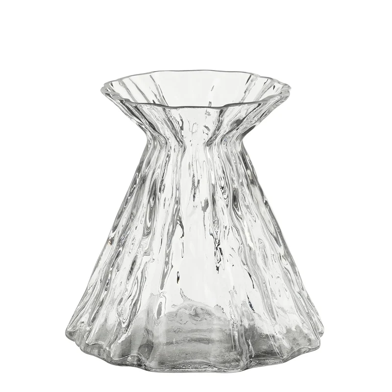 Vaso Lauren in Vetro Trasparente 16 x 16 cm