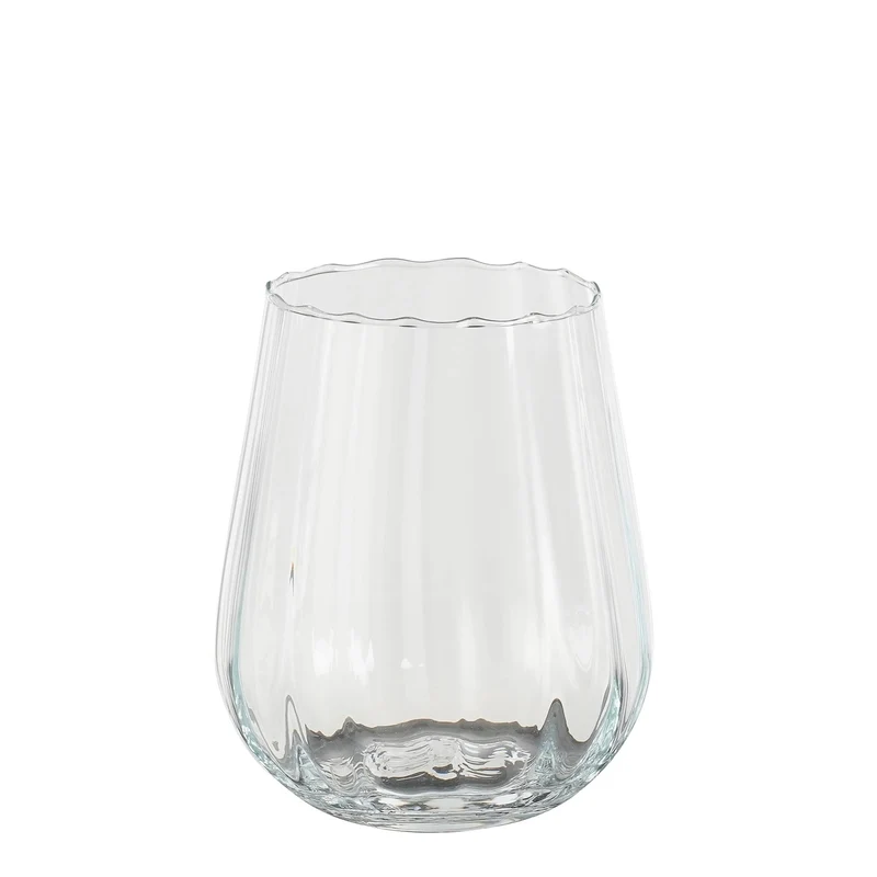 Vaso Evelina in Vetro Trasparente 19 x 16 cm