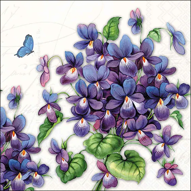 Tovaglioli in Carta FSC a 3 Veli 33 x 33 cm Viola - 20 pezzi