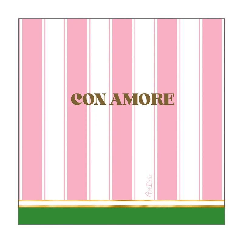 Tovaglioli in Carta Con Amore 33 x 33 cm - 16 pezzi