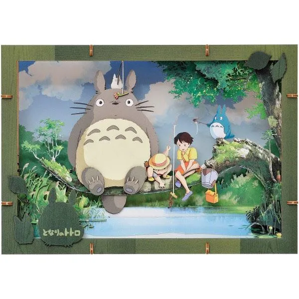 Paper Theater Wood Style Premium Il mio vicino Totoro PT-WP02X Pesca Ensky