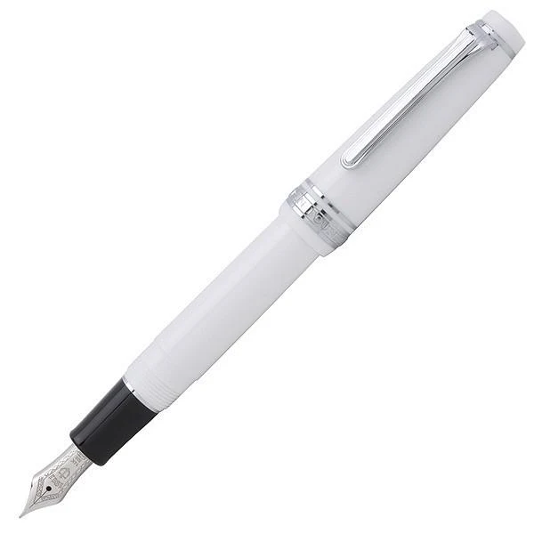 Penna stilografica Sailor Professional Gear Slim Silver White Extra Fine Point 11-1222-110