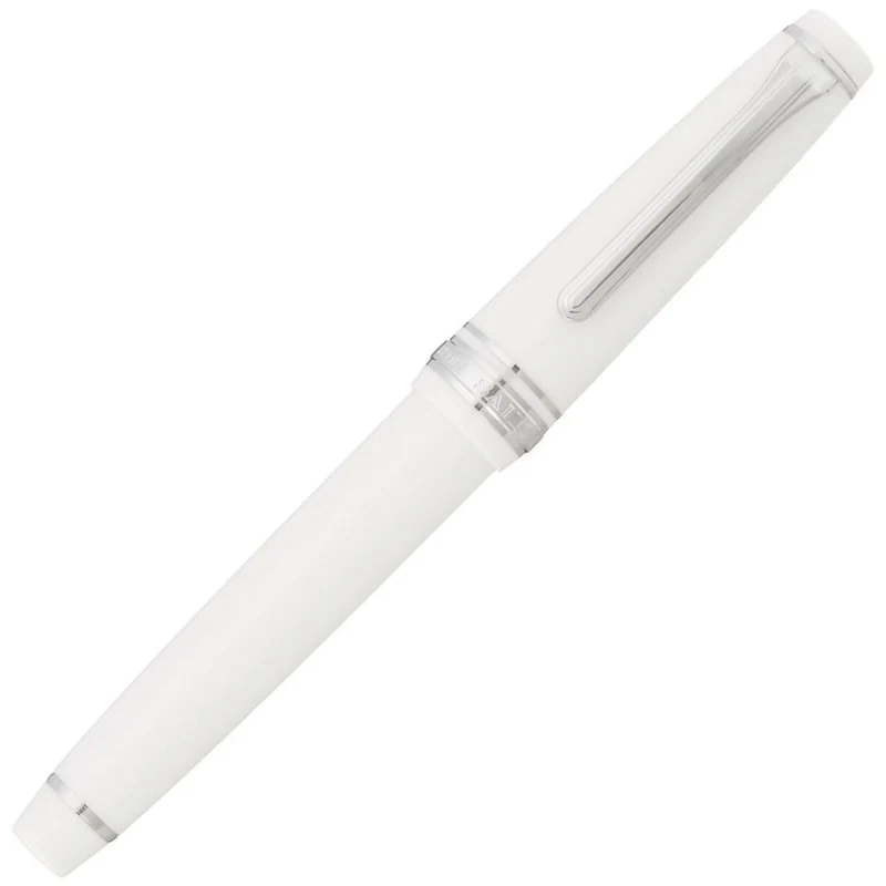 Penna stilografica Sailor Professional Gear Slim Silver White Punta Media 11-1222-410