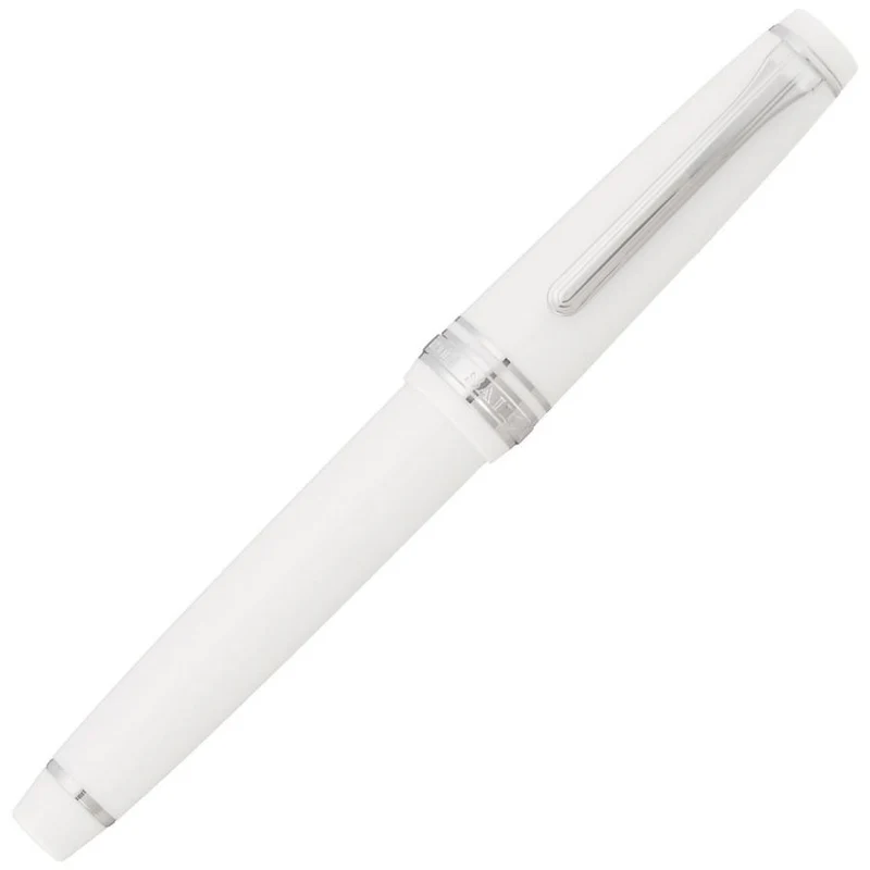 Penna stilografica Sailor Professional Gear Slim Argento Bianco Zoom (Z) 11-1222-710