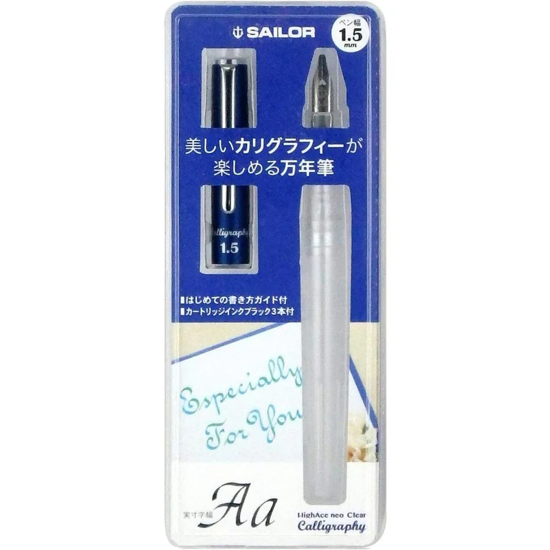Penna stilografica Sailor Penna stilografica Hiace Neo Clear Calligraphy Larghezza 1.5 mm 12-0155-150