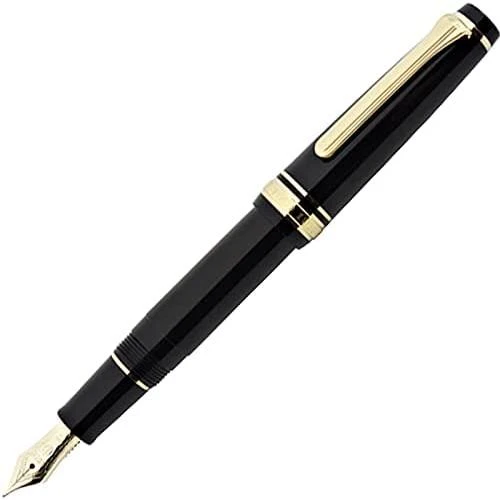 Penna stilografica Sailor Professional Gear Slim Mini Gold Black Extra Fine Point 11-1303-120