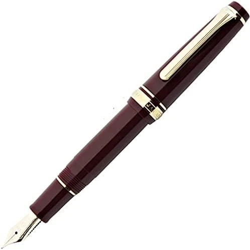 Penna stilografica Sailor Professional Gear Slim Mini Gold Marun Fine Point 11-1303-232