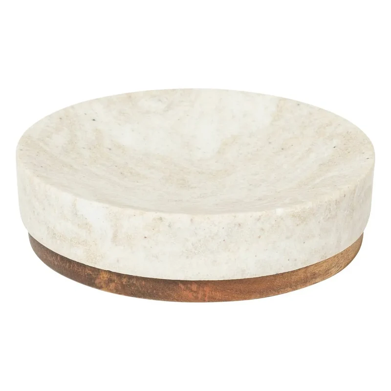 Porta Sapone Como ad Effetto Marmo 11 x 3 cm