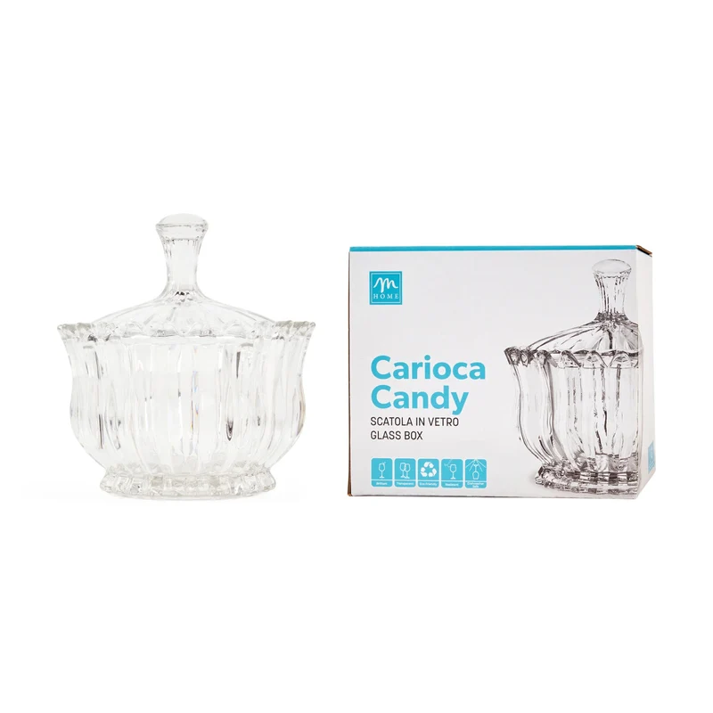 Vaso Stella in Vetro Trasparente 16 x 16 cm