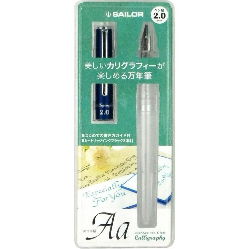 Penna stilografica Sailor Penna stilografica Hiace Neo Clear Calligraphy Larghezza 2.0 mm 12-0155-200