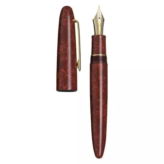 Penna stilografica Sailor Traditional Lacquer Art Penna stilografica Iromiyabi Scarlatto intenso Medio 10-1600-430