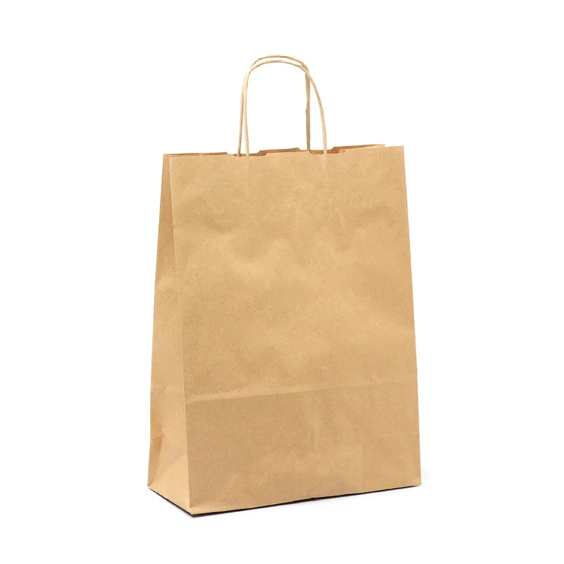 Borsa in Carta Kraft Avana 22 x 10 x 29 cm