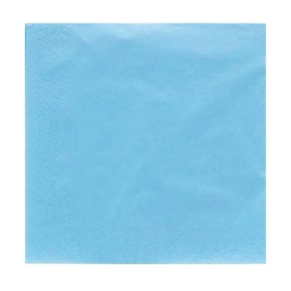 Tovaglioli in Carta 2 Veli Azzurro 33 x 33 cm - 50 pezzi