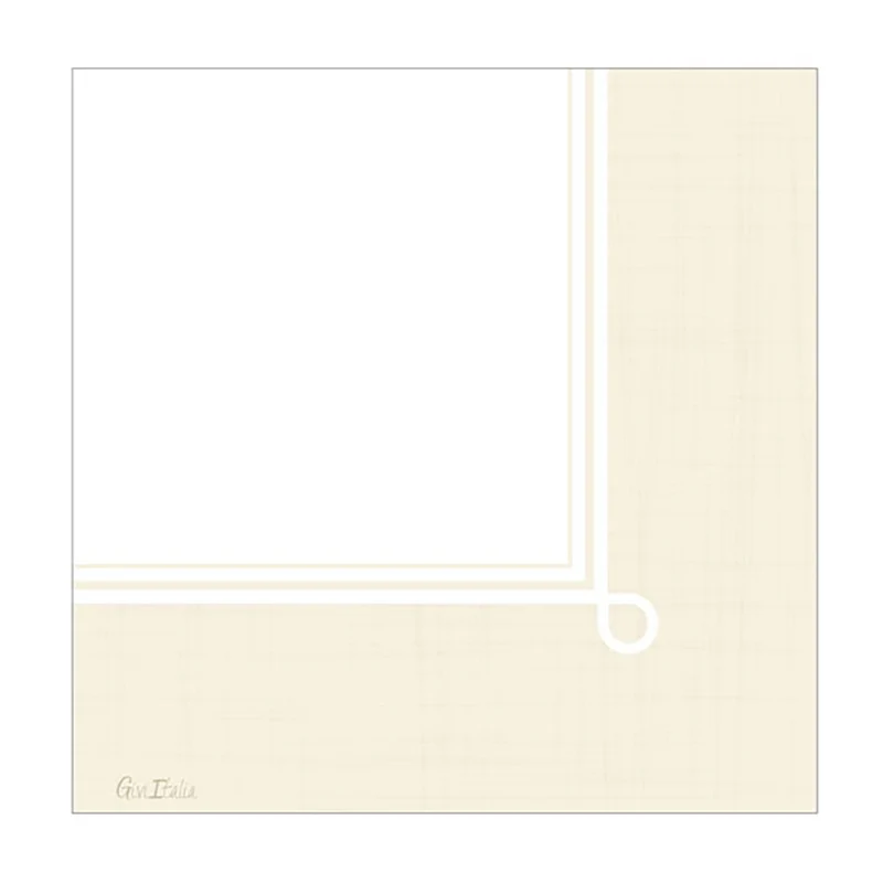 Tovaglioli in Carta Lino Cream 33 x 33 cm - 16 pezzi