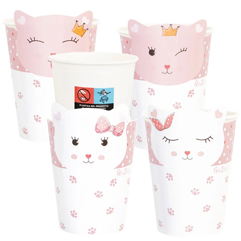 Bicchieri con Cover Lady Kitty 250 cc - 8 pezzi