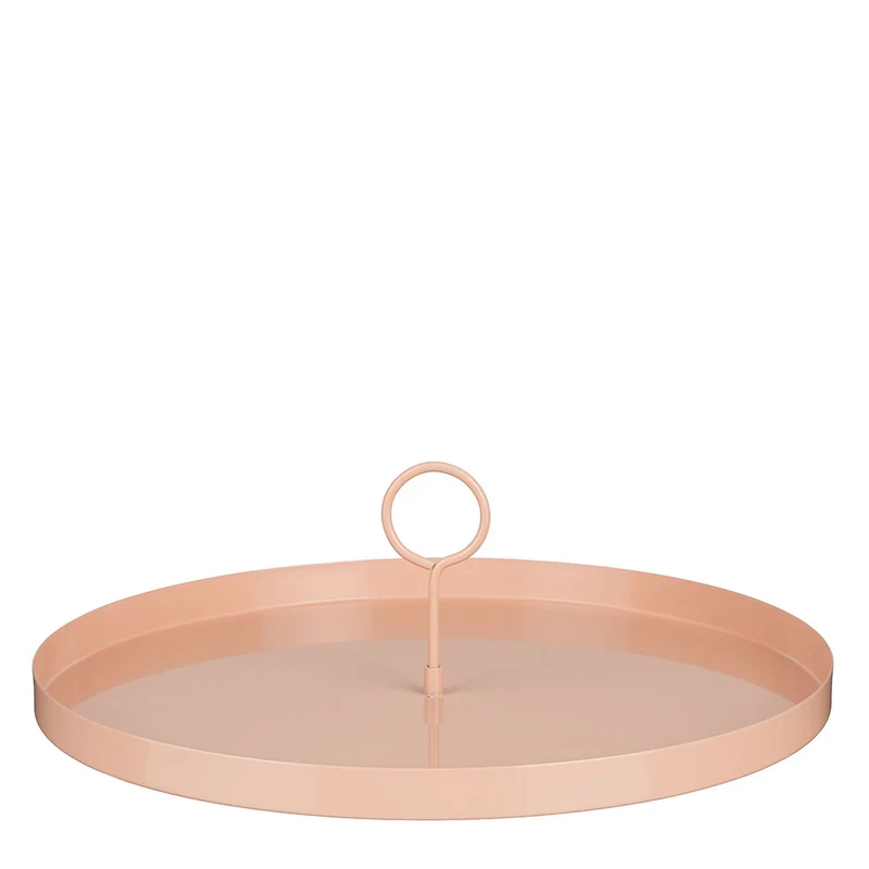 Vassoio Metal Aston Rosa 40 x 12 cm