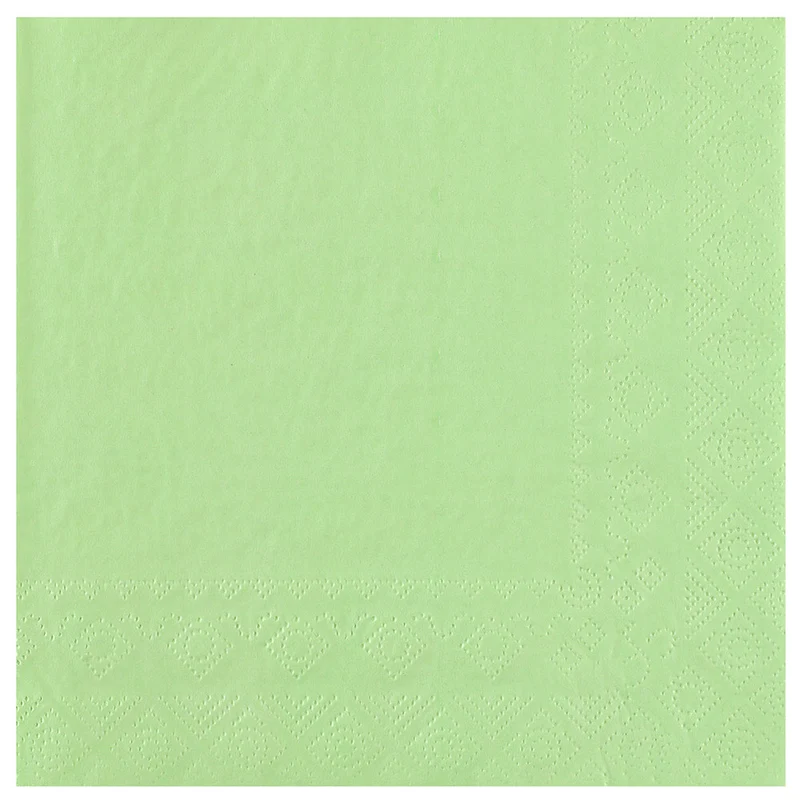 Tovaglioli in Carta 3 Veli Verde 33 x 33 cm - 25 pezzi
