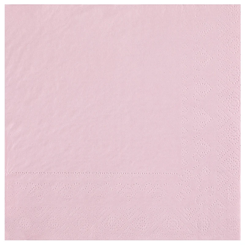 Tovaglioli in Carta 3 Veli Rosa 33 x 33 cm - 25 pezzi