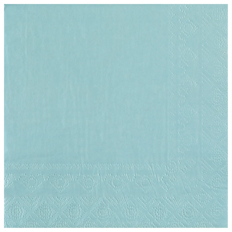 Tovaglioli in Carta 3 Veli Azzurro 33 x 33 cm - 25 pezzi