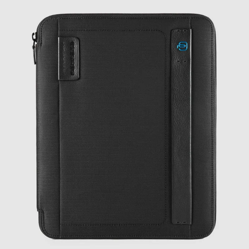 Portablocco Sottile Piquadro A4 in Tessuto Pulse 16 Nero