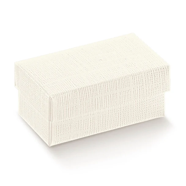 Scatola Seta Bianca con Fondo e Coperchio 220 x 160 x 40 mm - 10 pezzi