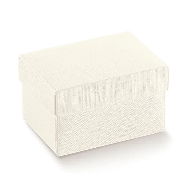Scatola Seta Bianca con Fondo e Coperchio 250 x 250 x 400 mm - 2 pezzi