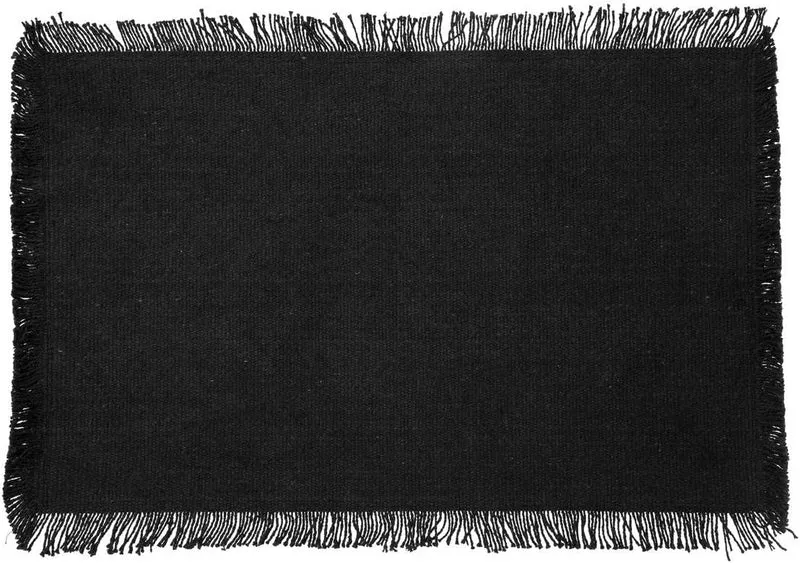 Tovaglietta in Tessuto Maha Nera 45 x 30 cm