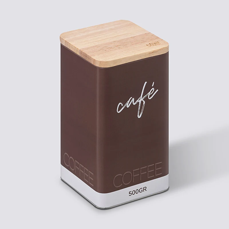 Scatola in Latta Rettangolare per Caffè 19 cm