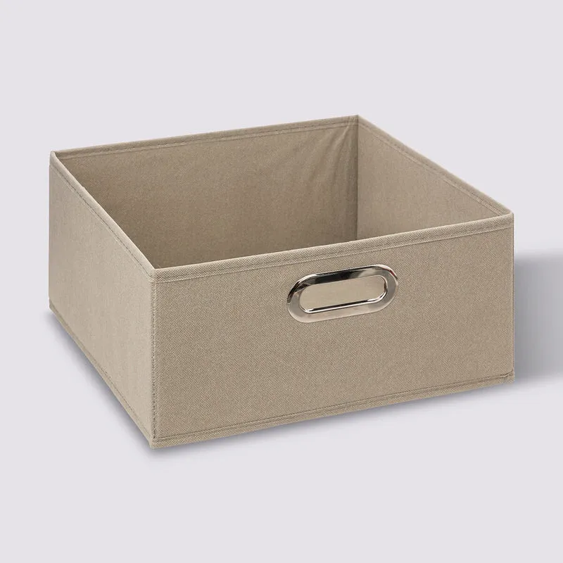 Contenitore Portaoggetti in Tessuto Lino 31 x 31 x 15 cm